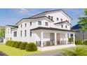 Beautiful two-story home featuring a welcoming front porch and pristine white siding at 4809 W Juno St, Tampa, FL 33629