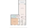 Detailed floor plan showcasing the layout, dimensions, and spatial arrangement of the home's interior, including kitchen, living, and bedroom areas at 1 Boca Ciega Point Blvd # 211, St Petersburg, FL 33708
