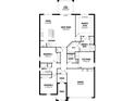 Detailed floor plan showcasing the layout of the home with labeled rooms and dimensions at 12431 52Nd E St, Parrish, FL 34219