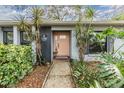 Close-up of the home's entry showing a well-maintained walkway and attractive front door at 1905 Dove Field Pl, Brandon, FL 33510