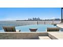 Gorgeous zero-edge pool features lounge chairs and skyline views for luxurious relaxation and entertainment at 1906 Carolina Ne Ave, St Petersburg, FL 33703