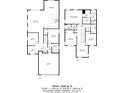 Layout featuring 2338 sq ft of living space on two floors, including spacious living room and primary bedroom at 319 Shore Crab Way, Apollo Beach, FL 33572
