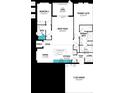 Detailed floorplan showing layout of bedrooms, bathrooms, great room, kitchen and other rooms at 17420 Moonflower Dr # 101, Venice, FL 34293