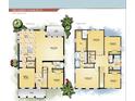 Detailed floor plan showcasing layout of two-story home featuring 4 bedrooms and 3 baths at 324 37Th Ne Ave, St Petersburg, FL 33704