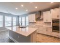 Modern kitchen with white cabinets, stainless steel appliances, and central island at 324 37Th Ne Ave, St Petersburg, FL 33704
