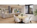 Bright kitchen with stainless steel appliances, a kitchen island with barstool seating and an open concept layout at 1874 Stevenson Ave, Clearwater, FL 33755