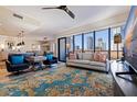 Bright living room featuring floor-to-ceiling windows with stunning city views at 199 Dali Blvd # 704, St Petersburg, FL 33701