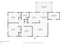 Detailed floor plan showcasing the layout of the home, including bedrooms, bathrooms, kitchen, and living room at 3005 E Sligh Ave, Tampa, FL 33610