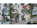 Residential neighborhood featuring cozy homes and manicured lawns and private pools at 447 80Th Ave, St Pete Beach, FL 33706