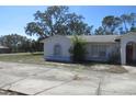 Exterior view of a single story home with a driveway and grass lawn at 6473 Blackbird Ave, Weeki Wachee, FL 34613