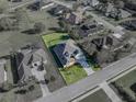 Aerial view of a beautiful single-Gathering home with its property lines in a peaceful community at 34411 Sahalee Loop, Dade City, FL 33525