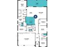 Detailed floor plan featuring owner's suite, kitchen, great room, lanai, and three-car garage at 18604 Arbor Vista Dr, Venice, FL 34293