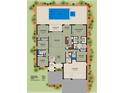 Detailed floor plan showcasing the layout of the home, including bedrooms, bathrooms, and living spaces at 10385 Winnipeg St, Port Charlotte, FL 33981