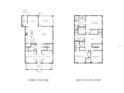 Detailed floor plan showcasing layout of first and second floor, bedrooms, kitchen, and living spaces at 421 25Th N Ave, St Petersburg, FL 33704