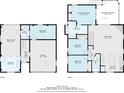 Detailed floor plan showcasing the layout of the two-story house at 314 Ontario Ave, Crystal Beach, FL 34681