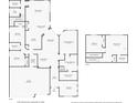 Detailed floor plan of the home's layout including room dimensions and arrangement at 31707 Holcomb Pass, Wesley Chapel, FL 33543