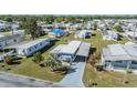 Aerial view of cozy single-story home in a vibrant neighborhood at 37235 Cora Ave, Zephyrhills, FL 33542