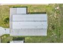 Aerial view of the roof of the mobile home showing it's construction, materials, and design at 4618 Newcomb Ave, Zephyrhills, FL 33541