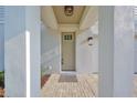 Inviting front entrance with stylish light fixture and neutral-toned door at 3915 W Euclid Ave, Tampa, FL 33629