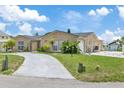 Spacious single-story home featuring circular driveway and ample parking at 13701 Garris Dr, Hudson, FL 34667