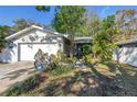Inviting single-story home with a two-car garage and lush landscaping at 7016 2Nd N St, St Petersburg, FL 33702