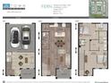 Detailed floorplan of a 2 bedroom / 2.5 bath + den home showcasing layout and dimensions at 2570 12Th N Pl, St Petersburg, FL 33713