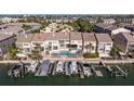Waterfront home with private boat docks and swimming pool overlooking stunning ocean views at 487 Pinellas Bayway S # 6, Tierra Verde, FL 33715