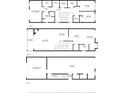 Detailed three-story floor plan highlighting the layout of bedrooms, living spaces, and garage at 17821 Gulf Blvd # B, Redington Shores, FL 33708
