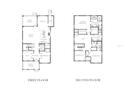 Detailed first and second floor plan showcasing the layout of the home with bedrooms, kitchen, and living spaces at 116 19Th Se Ave, St Petersburg, FL 33705
