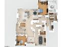 Detailed first floor layout featuring multiple living areas, bedrooms, kitchen, and dining room at 44 Martinique Ave, Tampa, FL 33606