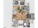 Second floor layout with multiple bedrooms, balconies, and a dedicated theater room at 44 Martinique Ave, Tampa, FL 33606