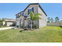 Stunning property showcasing lush green grass and mature landscaping enhancing the home's curb appeal at 11218 Sage Canyon Dr, Riverview, FL 33578