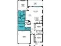 Detailed floorplan showcasing the layout of the house and the size of rooms at 11795 Starbright Path, Venice, FL 34293