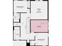 Second floor floorplan featuring a study, two additional bedrooms, and two baths at 740 Steel Dr, Apollo Beach, FL 33572