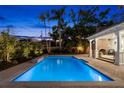 Inviting backyard pool with a brick patio and landscaping, perfect for relaxation at 346 16Th Ne Ave, St Petersburg, FL 33704