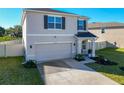 Charming two-story home with a two car garage, well-maintained lawn and attractive landscaping at 10727 Penny Gale Loop, San Antonio, FL 33576