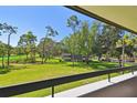 Expansive golf course view from balcony, showcasing lush greenery and mature trees surrounding the manicured fairways at 36750 Us 19 N # 22207, Palm Harbor, FL 34684