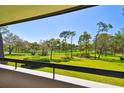 Stunning balcony view overlooking the meticulously maintained golf course with mature trees and lush green grass at 36750 Us 19 N # 22207, Palm Harbor, FL 34684