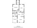 Detailed floorplan showcasing layout with bedrooms, kitchen, living area, screened porch and total square footage at 5758 20Th N Ave, St Petersburg, FL 33710