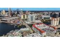 Sweeping aerial view of the city showcasing this condo's prime location and skyline views at 700 S Harbour Island Blvd # 240, Tampa, FL 33602