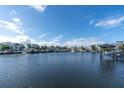 Scenic waterfront view with docks, perfect for boating and enjoying coastal living at 1863 Venetian Point Dr, Clearwater, FL 33755