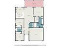 Detailed floor plan showing the layout with bedrooms, bathrooms, living spaces, and garage at 405 Laguna Mill Dr, Ruskin, FL 33570