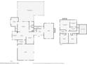 Detailed floor plan showcasing layout of rooms, including a spacious kitchen, living area, and screened patio/pool at 1439 Wetherington Way, Palm Harbor, FL 34683