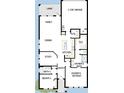 Open-concept floor plan boasting a kitchen, Gathering room, dining area, and a two car garage at 28842 Hillcrest Valley Blvd, Wesley Chapel, FL 33543