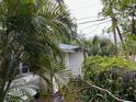A partial side view showcases the architecture of the home surrounded by lush greenery at 3029 20Th St, St Petersburg, FL 33713
