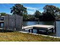 Waterfront dock with newly renovated decking, offering tranquil water views and private access at 4005 Sunrise S Dr, St Petersburg, FL 33705