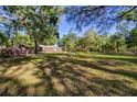 Expansive backyard with mature trees, providing ample space and natural beauty at 14114 N 301 Hwy, Thonotosassa, FL 33592