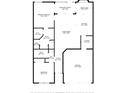 Detailed floor plan showcasing the layout with measurements for the primary bedroom, kitchen, and living spaces at 3056 Pepperwood W Ln, Clearwater, FL 33761