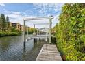A private boat lift provides direct access to the waterfront and is ideal for boating enthusiasts at 4319 Harbor House Dr, Tampa, FL 33615