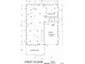 An architectural style floor plan of the first floor of a well designed home at 4985 16Th N Ave, St Petersburg, FL 33710